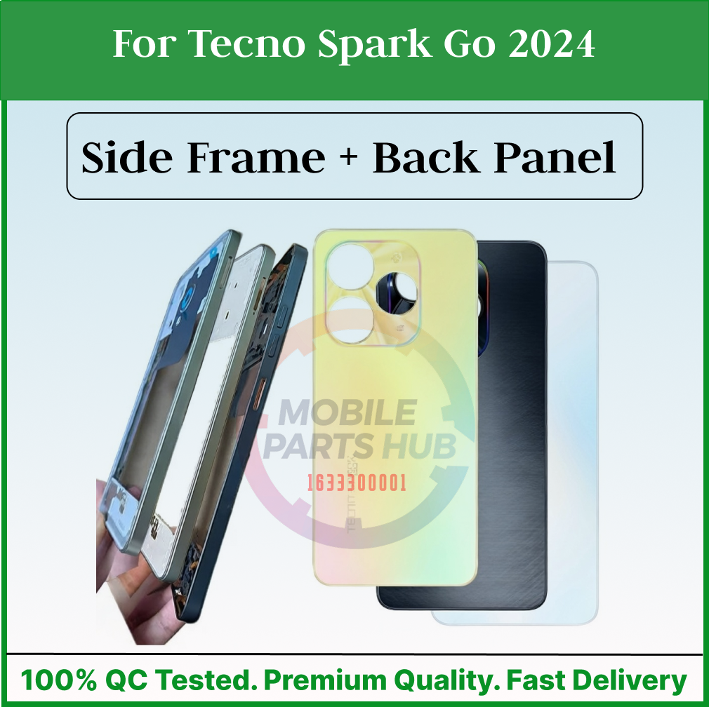 For Tecno Spark Go 2024 Full Body Housing ( Side Frame + Back Panel Without Camera Glass ) - Price in Bangladesh