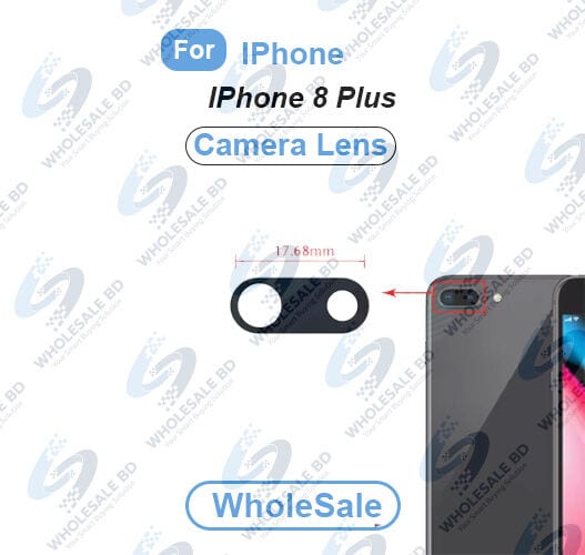 Camera Main Glass Lens for Apple IPhone 8 Plus Replacement Part (Not Tempered Camera Glass Protector) (Wholesale) - Price in Bangladesh