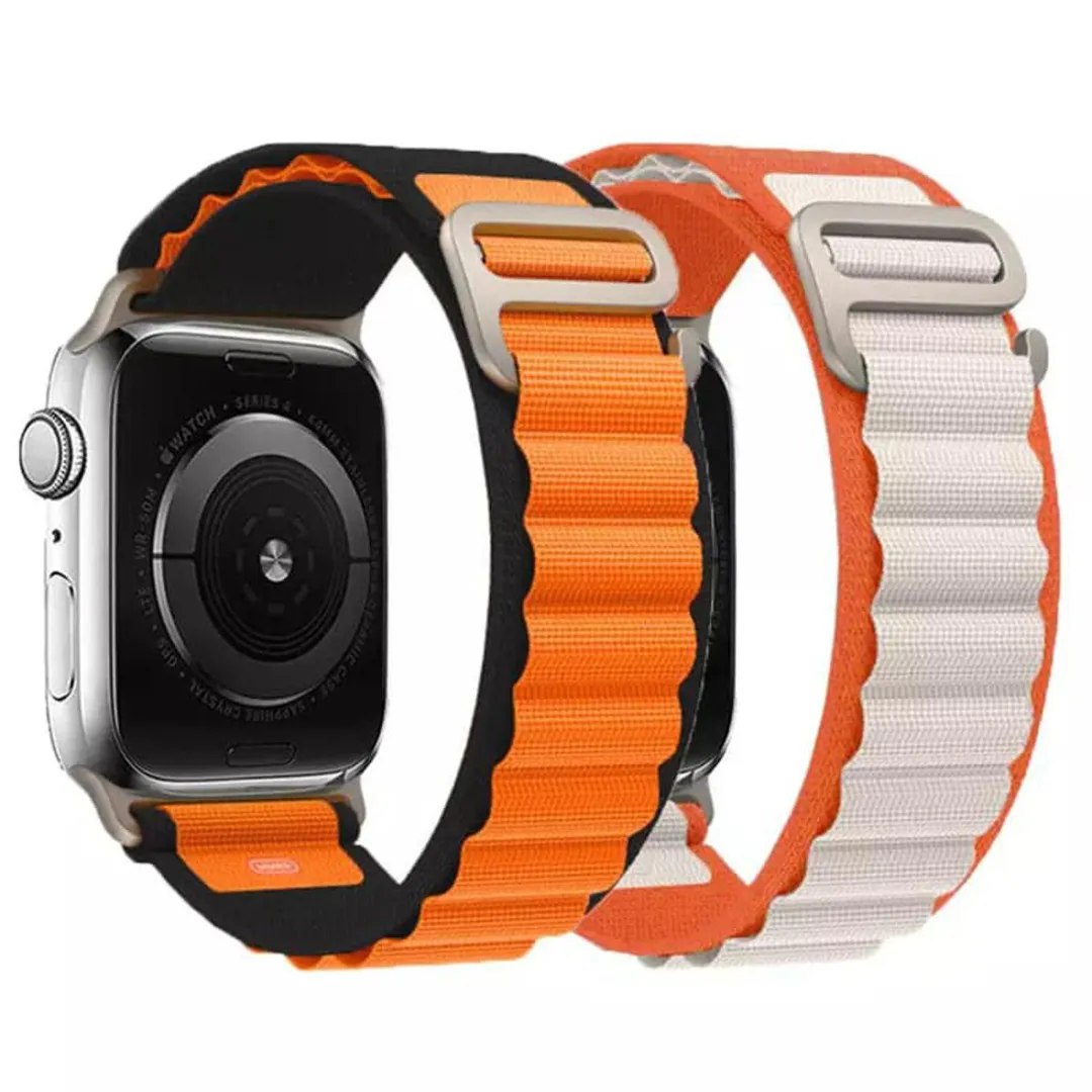 Premium Alpine Loop Two-Tone Nylon Strap For Apple Watch Ultra 49Mm 45Mm 44Mm 42Mm - Price in Bangladesh