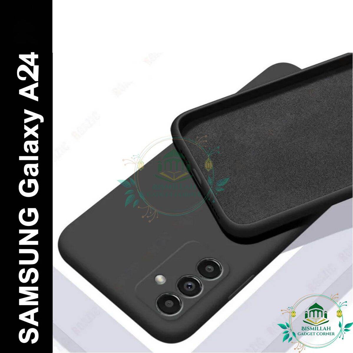 Premium Liquid Silicone Phone case for Samsung Galaxy A24 Liquid Silicon Mobile Back Case Soft Silicone Phone Cover
