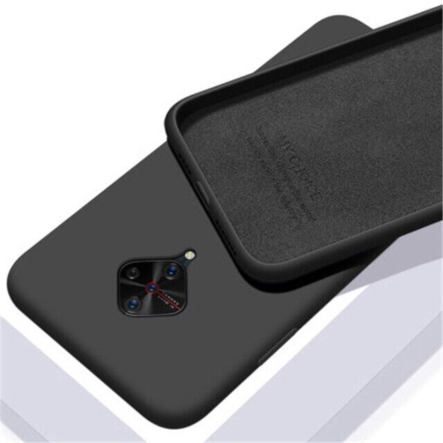 Vivo S1 Pro / Vivo V17 / Vivo Y9s Heavy strong Liquid Silicone Soft Gel Rubber Shockproof Back Cover