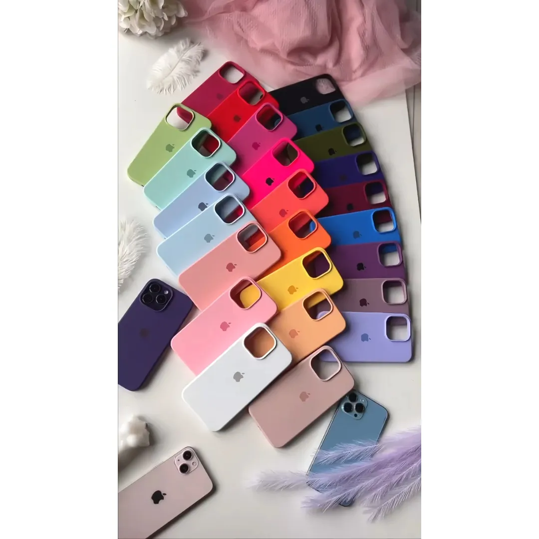 Crashstar With Logo Official Liquid Silicone Phone Case For Iphone 16 15 14 13 12 11 Pro Max Mini Xs Xr X 8 + 7 Plus Shockproof Soft Phone Casing With Velvet Inside Anti-Fall Dark Color Phone Cover