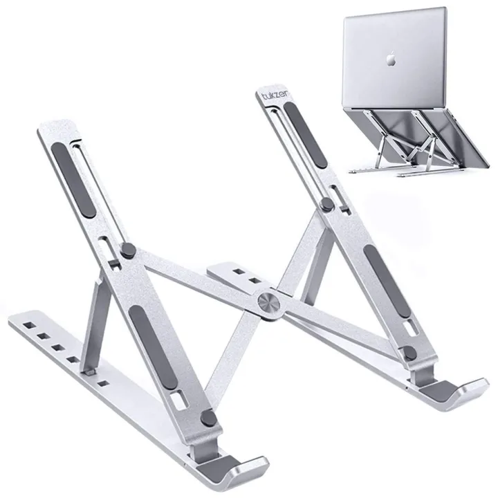 Laptop stand aluminum alloy adjustable multi-angle laptop stand 10-17 inch tablet notebook laptop stand - Price in Bangladesh